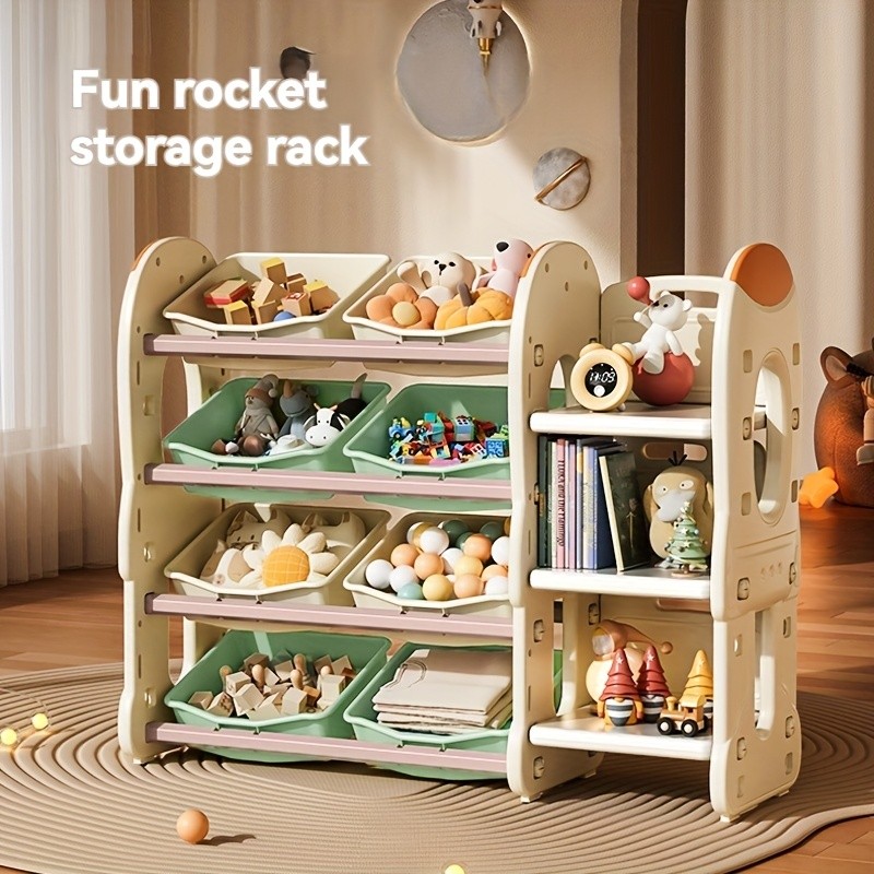 JINCAYY Large Capacity Storage Cabinet with 8 Storage Boxes