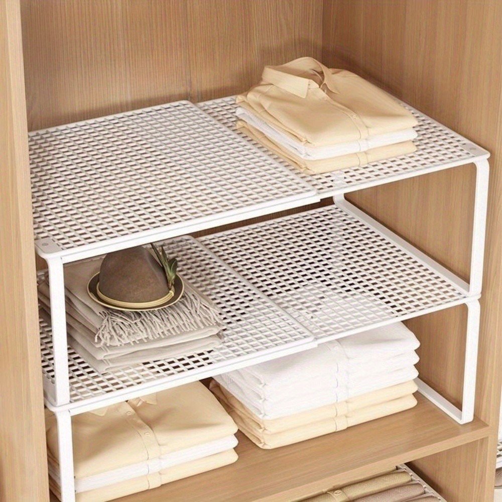XHSGX Closet Shelves Heavy-Duty Carbon Telescopic Closet Organizer