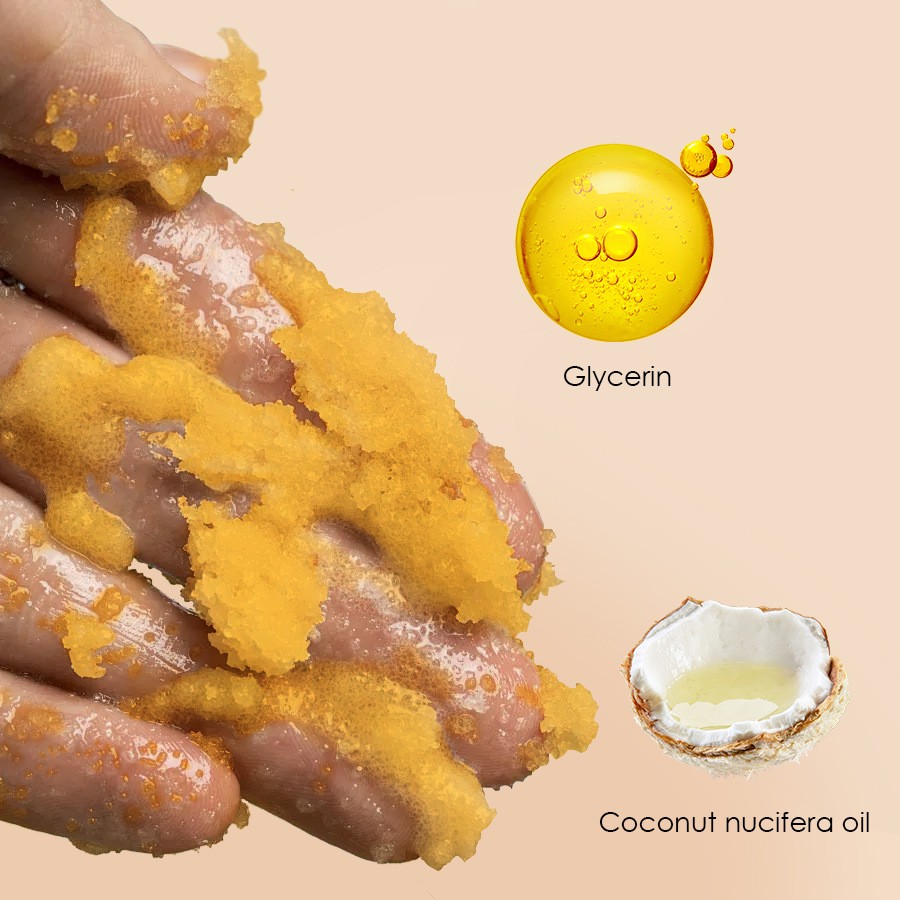 Turmeric & Vitamin C Body Scrub: Deep Cleansing & Skin Revitalizing