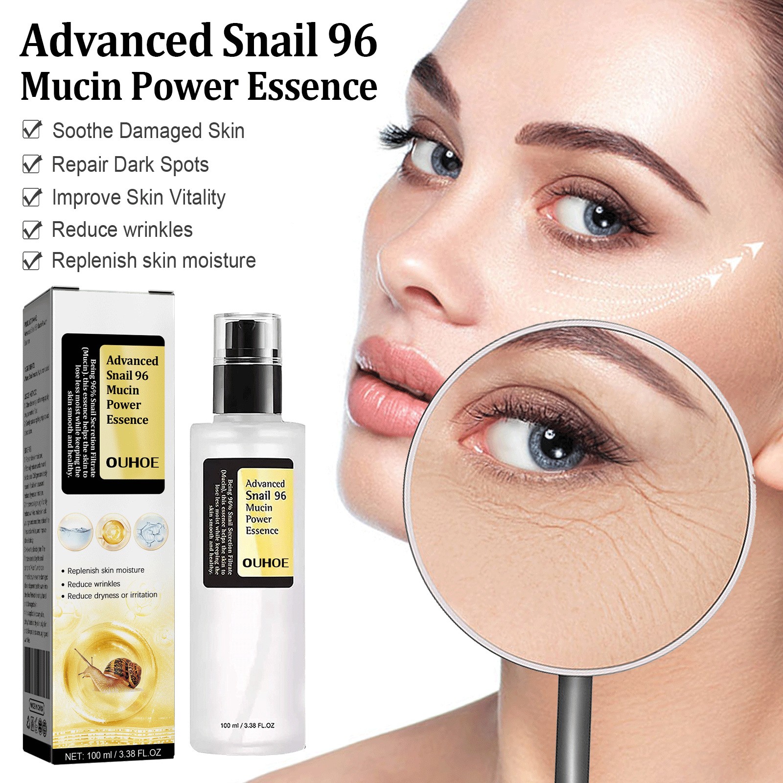 OUHOE Advanced Snail 96 Mucin Power Essence