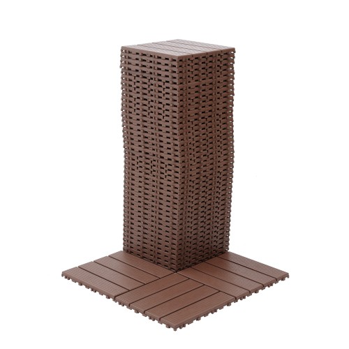 Plastic Interlocking Deck Tile