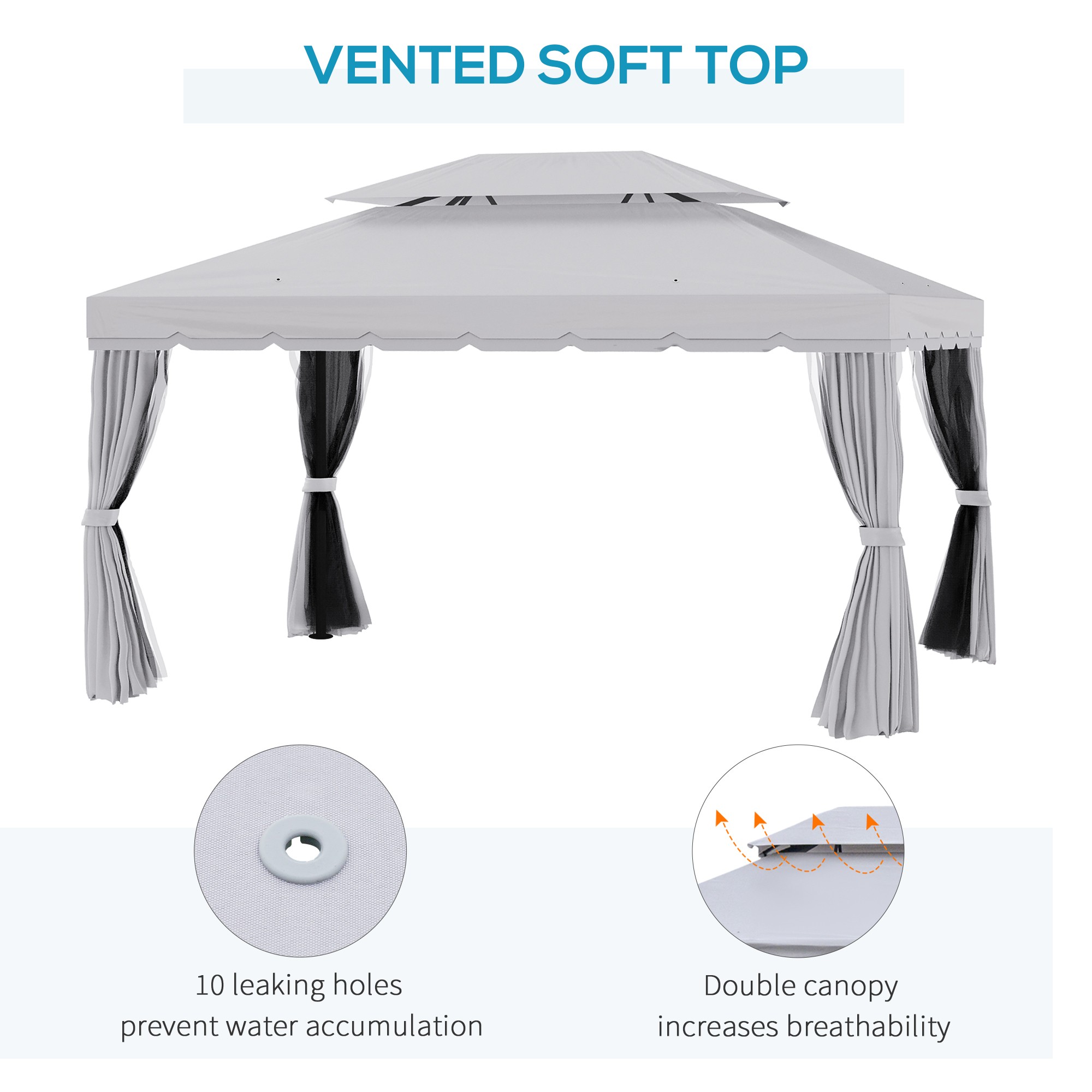 Gazebo with Aluminum Frame