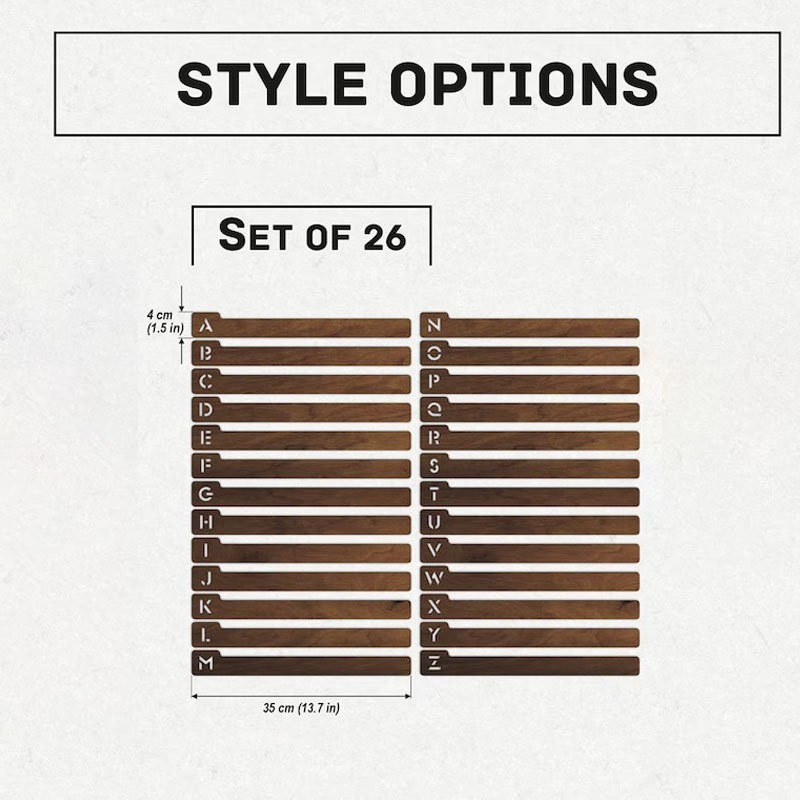 Alphabetized Dividers