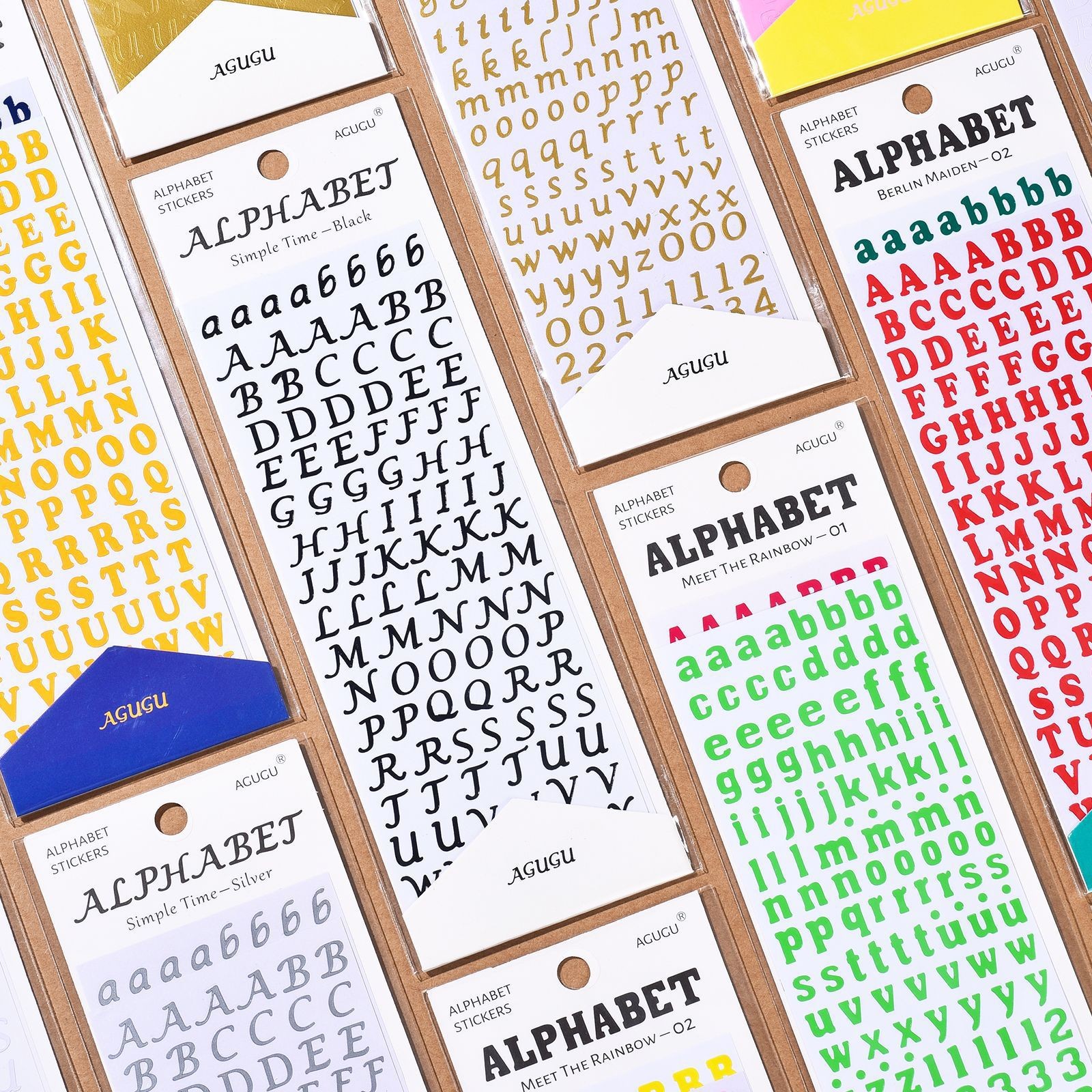 Alphabet Glitter Stickers