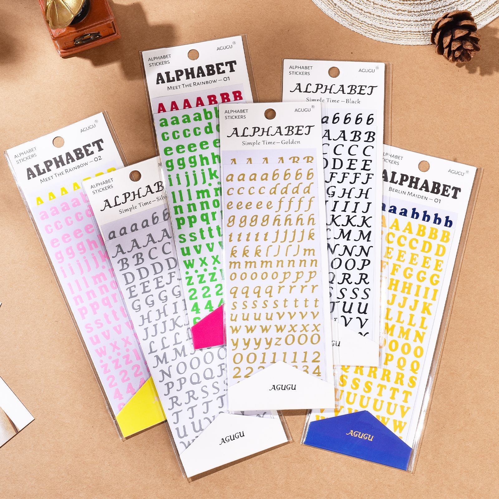 Alphabet Glitter Stickers