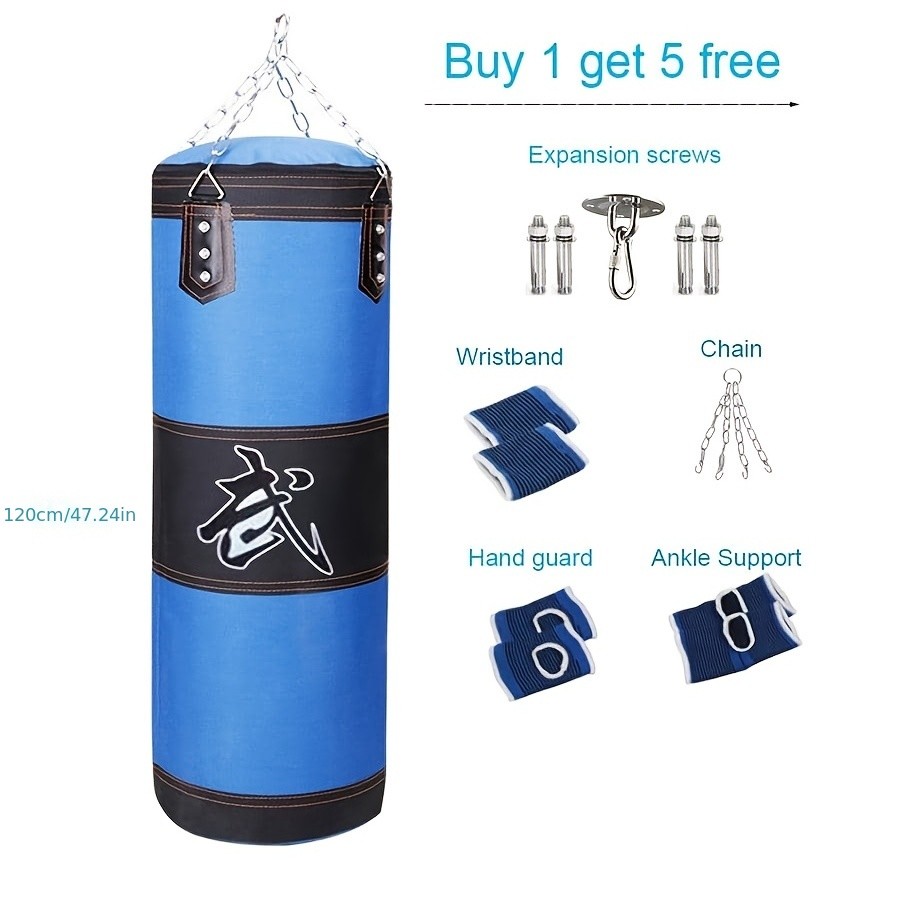 Kick Boxing Set with Ceiling Hook Steel Chain Perfect for Home Gym Training