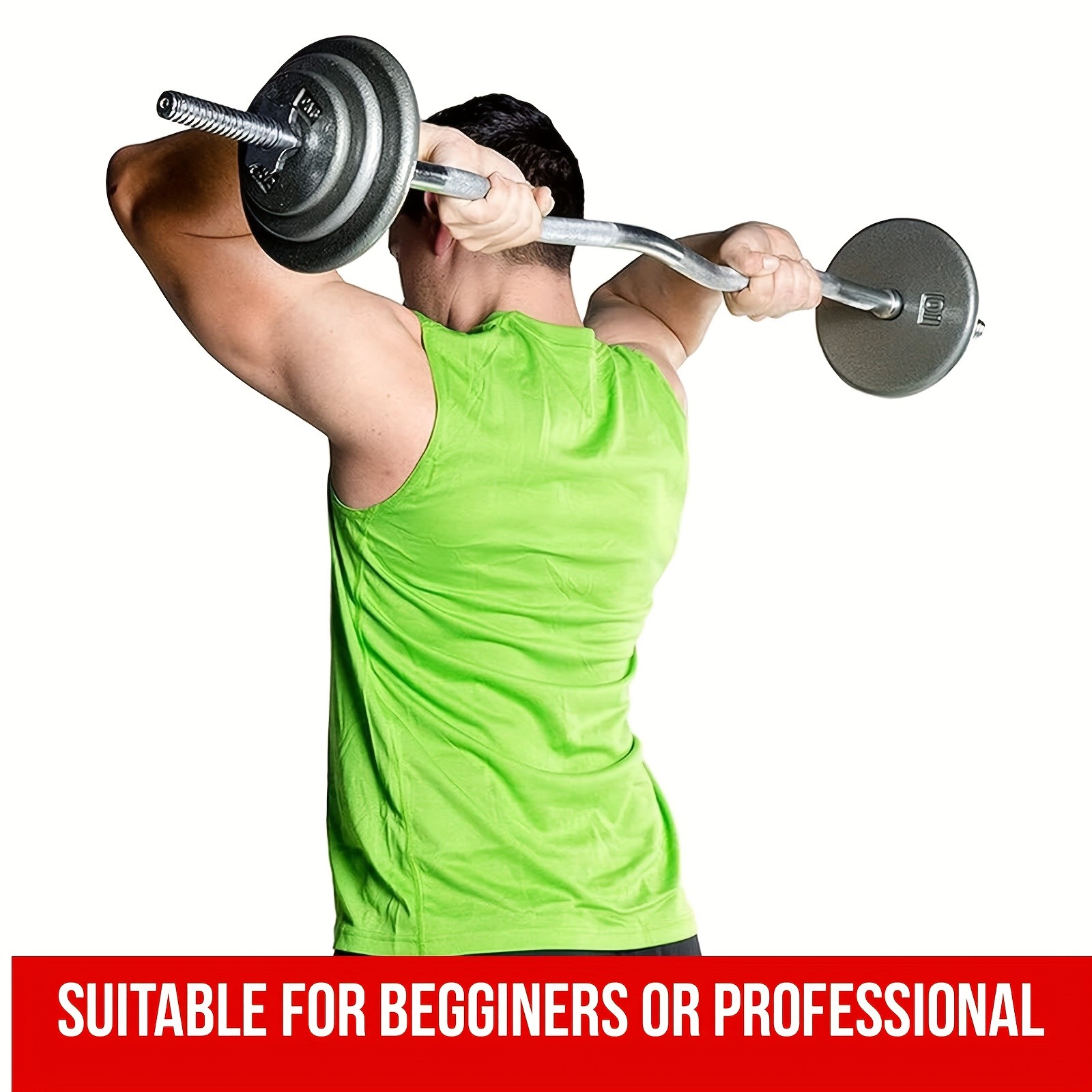 1.2m/47" Heavy Duty Curl Weight Lifting Bar  Build Stronger Arms with Precision