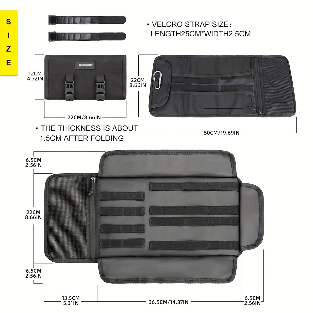 Rhinowalk Motorcycle Bag with Tool Storage
