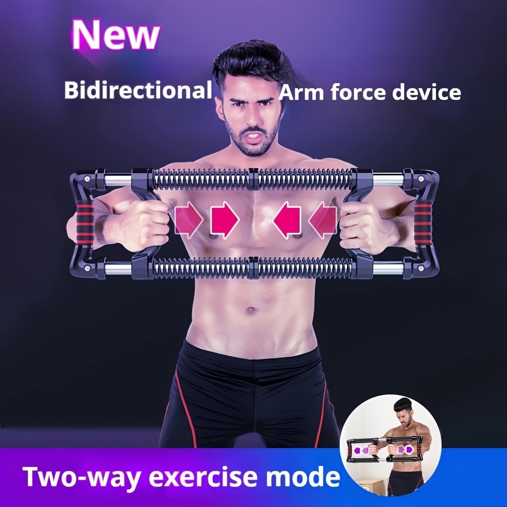 Versatile Push Bar & Chest Expander Set: Your Full-Body Workout Solution