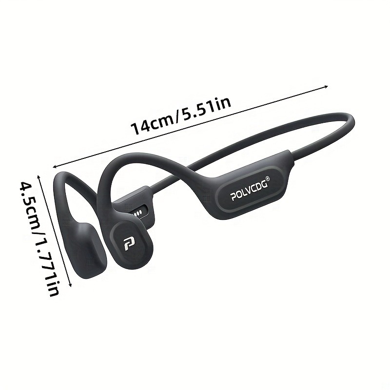 POLVCDG 2025 Upgraded X9 Wireless Bone Conduction Headphones: High-Quality Open-Ear Sports Earbuds