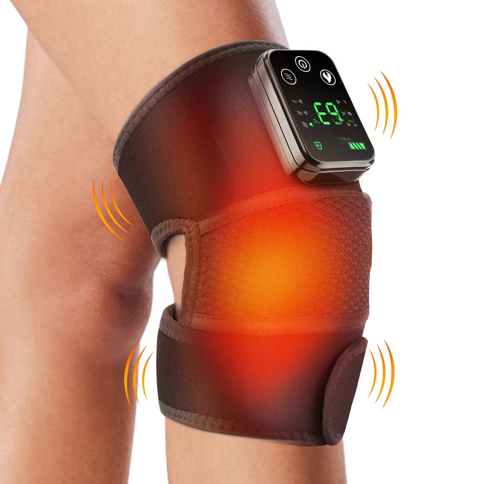 Heating Vibration Knee Pad Electric Massager: Multi-Function Shoulder and Knee Pain Relief