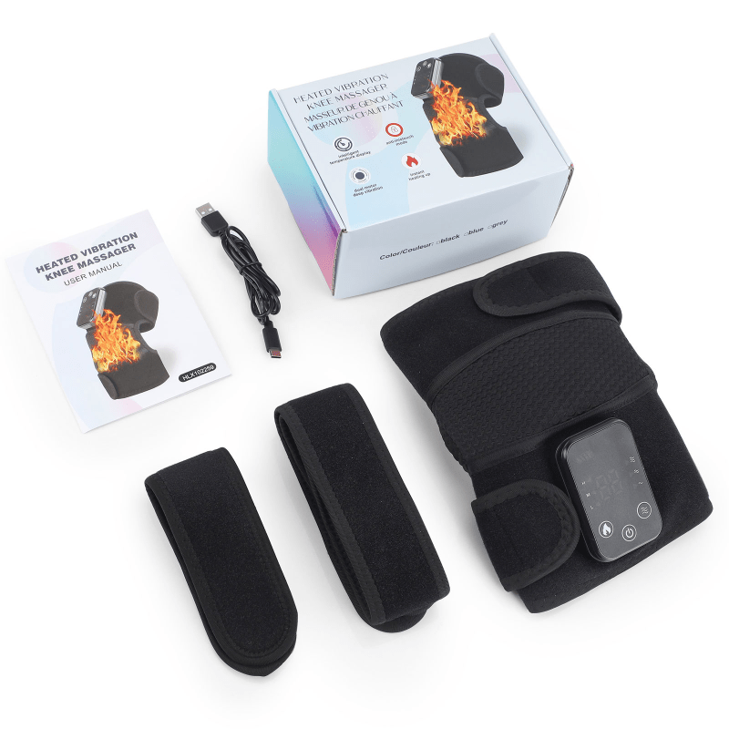 Heating Vibration Knee Pad Electric Massager: Multi-Function Shoulder and Knee Pain Relief