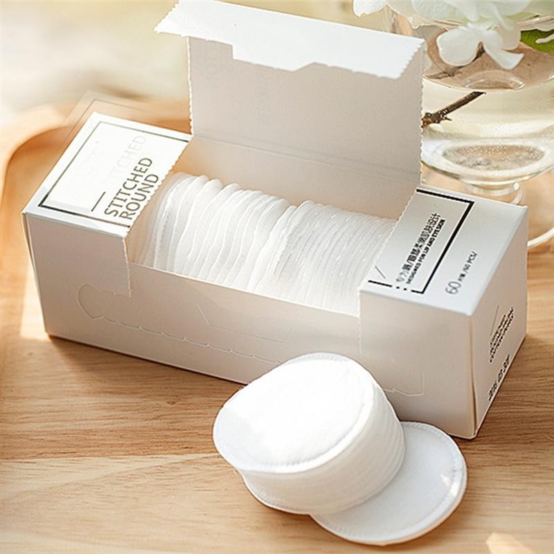 Stitched Round Facial Cotton Puffs