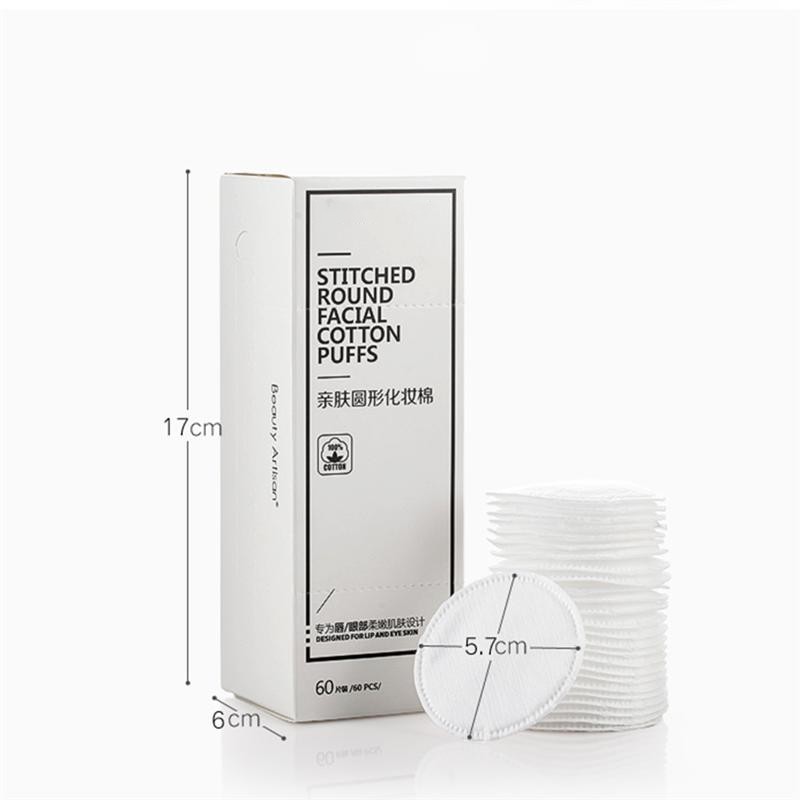 Stitched Round Facial Cotton Puffs
