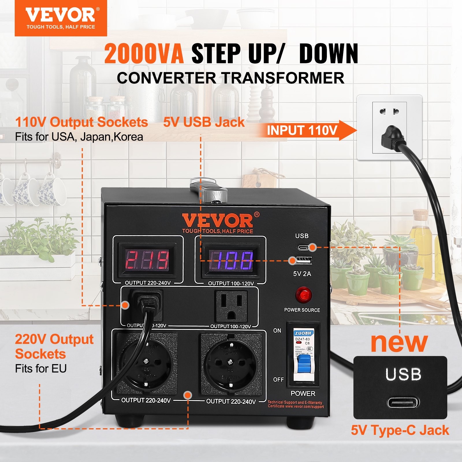 2000W Voltage Transformer