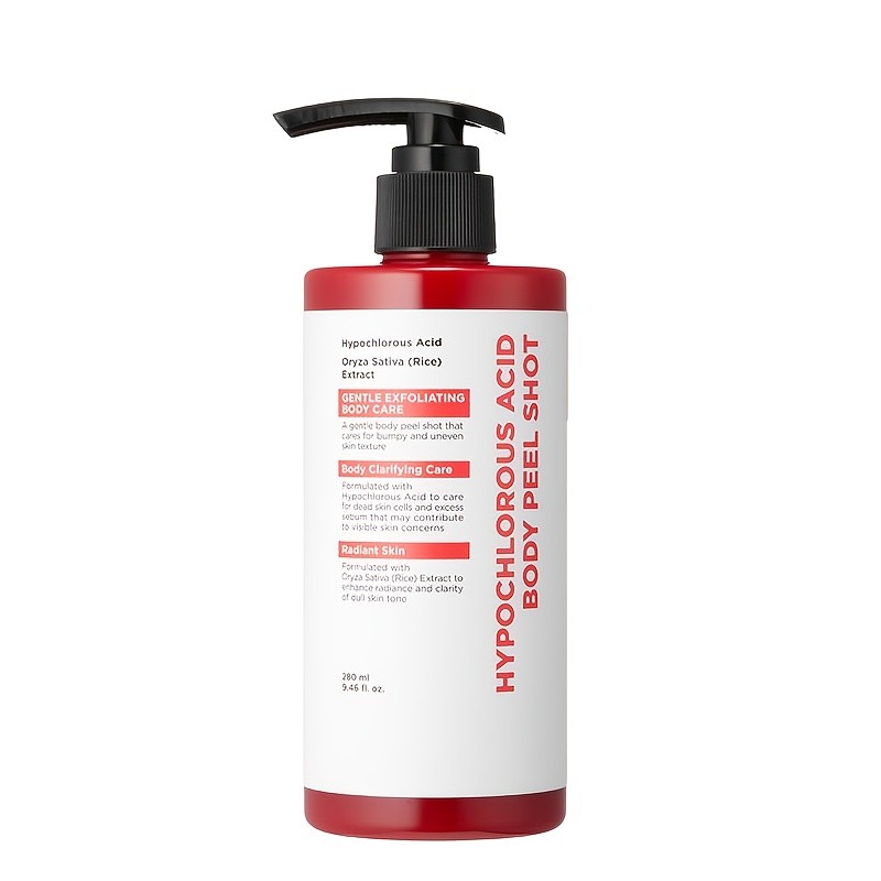 Hypochlorous Acid Body Peel Shot  Gentle Exfoliating & Clarifying Body Care