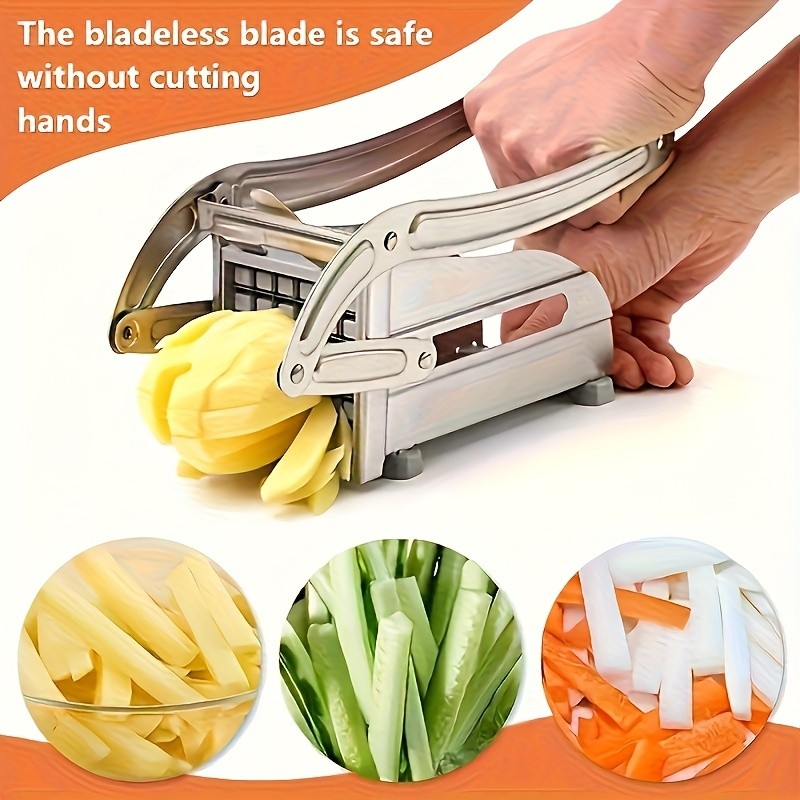 Bladeless Hand-Press Vegetable Cutter  Safe, Fast & Effortless Food Prep