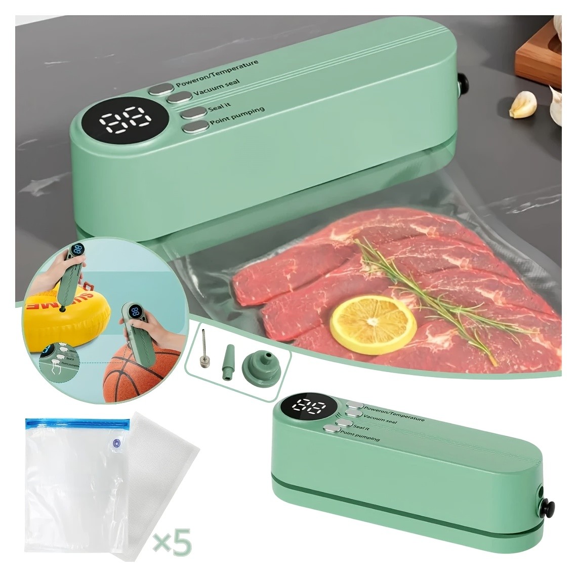 Automatic Vacuum Sealer Machine  Fresh Food Preservation Made Easy