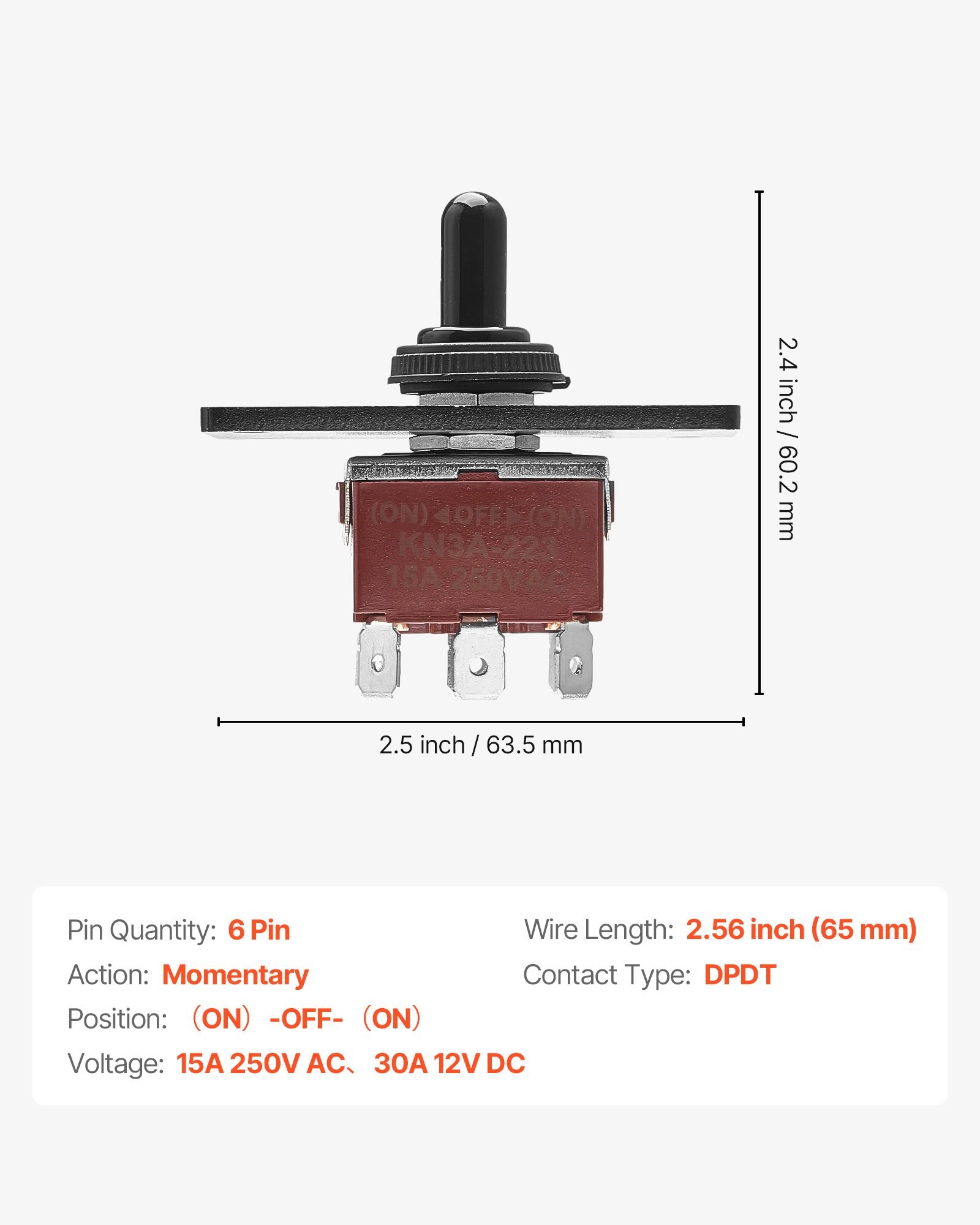 6-Pin Toggle Switch