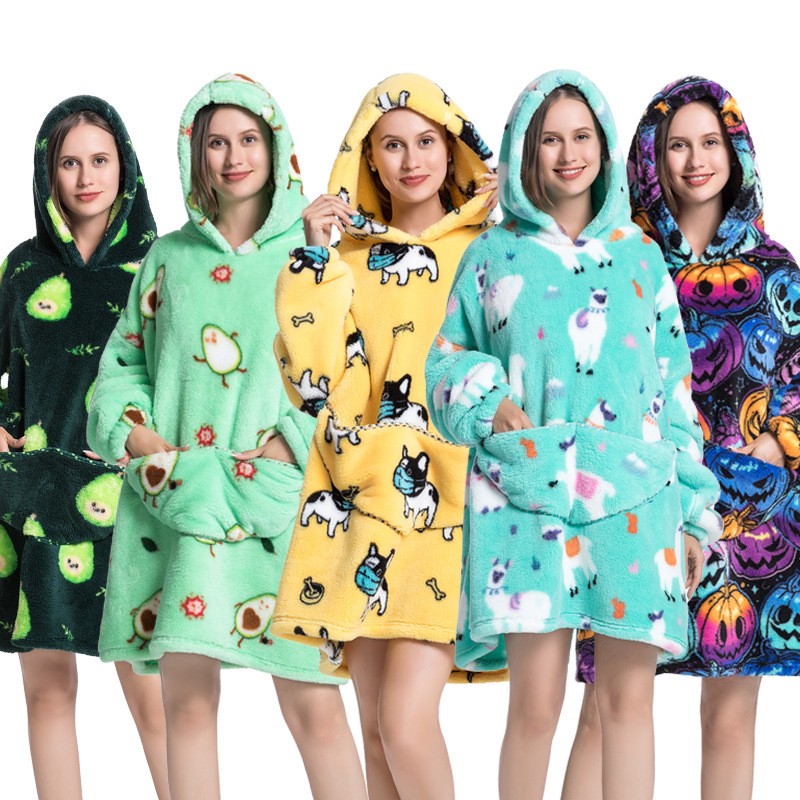 Oversized Long Wearable Hoodie