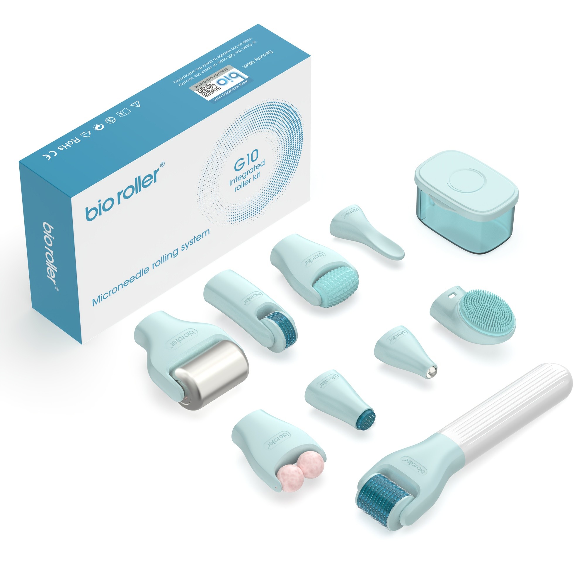 bio roller G10 Integrated Microneedle Roller Kit  Complete Microneedling System for Skin Renewal