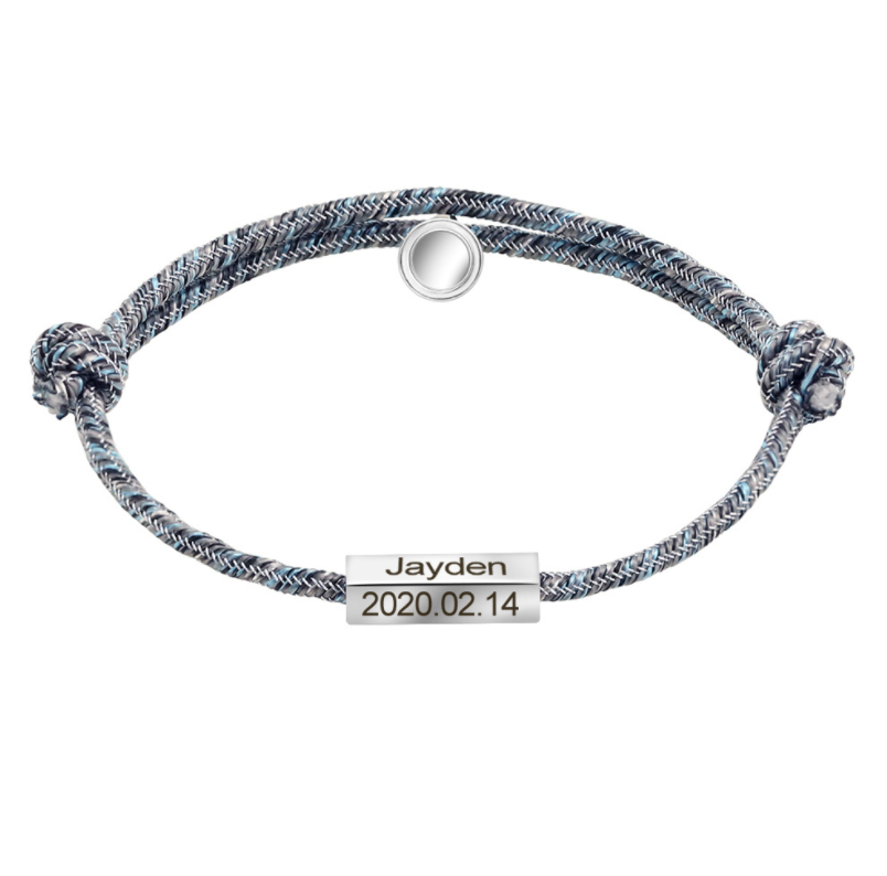 Magnetic Pledge of Eternal Love Stainless Steel Couples Bracelet Set