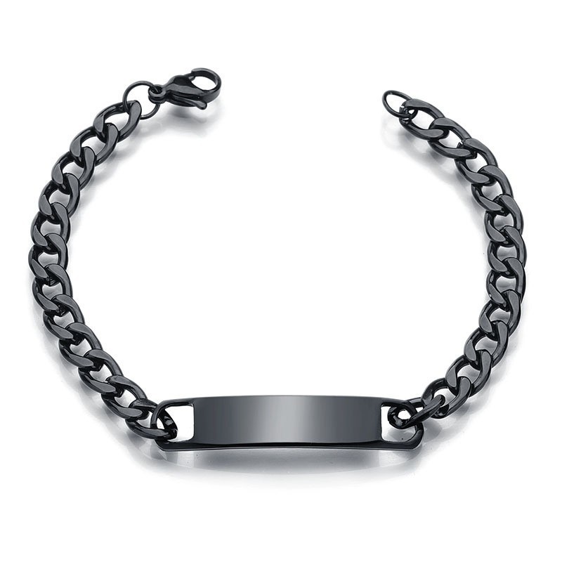 DIY Laser Engraved Human Eye Stainless Steel Couple Bracelet