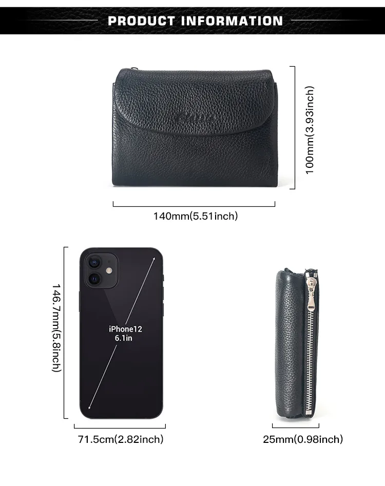 Unisex Pebble Leather Wallet
