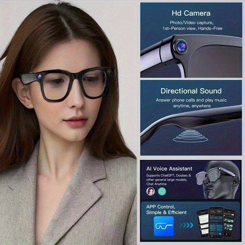 PEJE AI Smart Glasses: Real-Time Translation, Object Recognition, and Open-Ear Audio