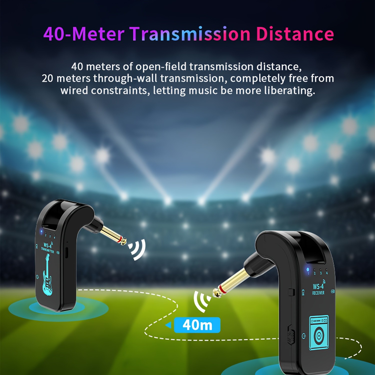 2.4G Wireless Guitar Transmitter and Receiver