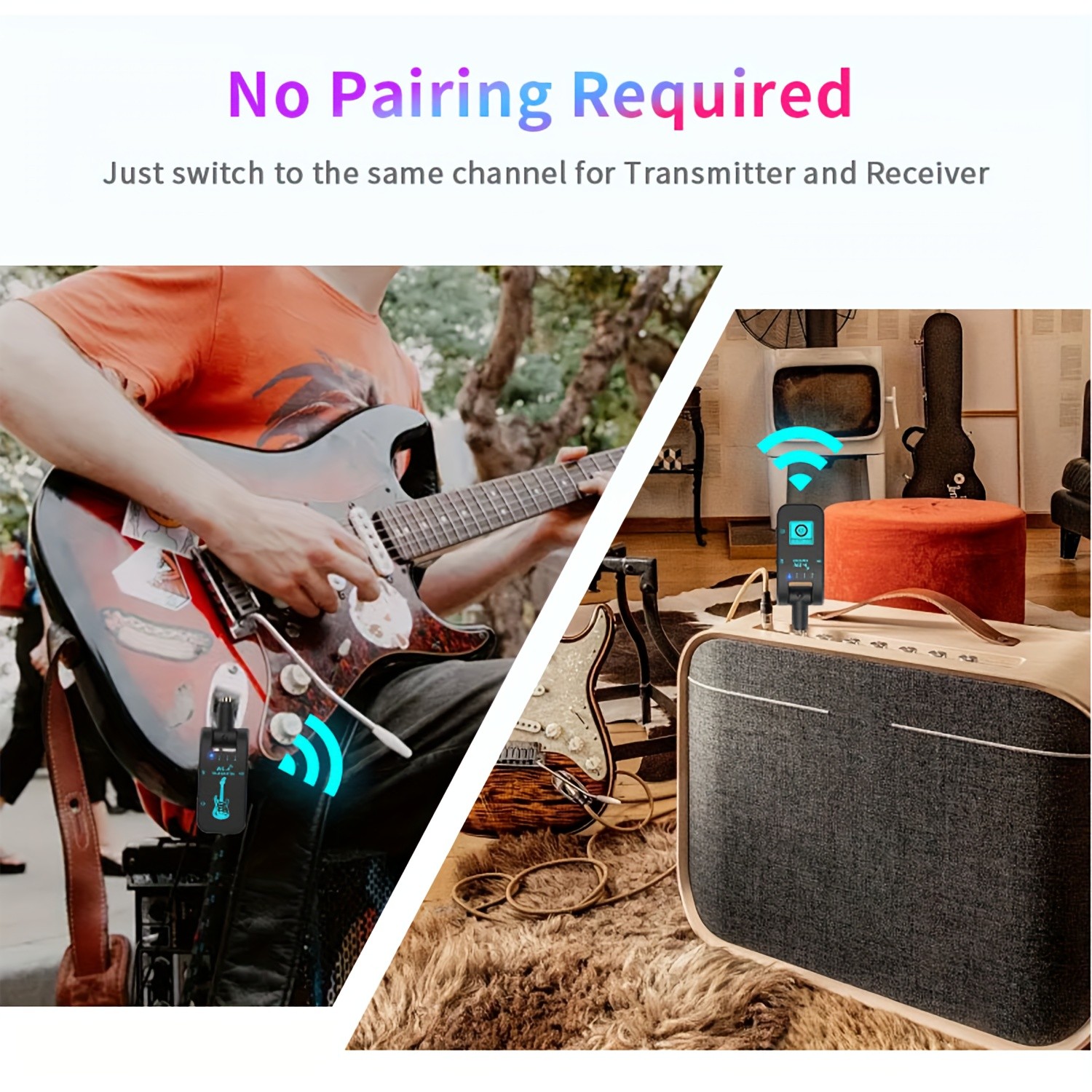 2.4G Wireless Guitar Transmitter and Receiver