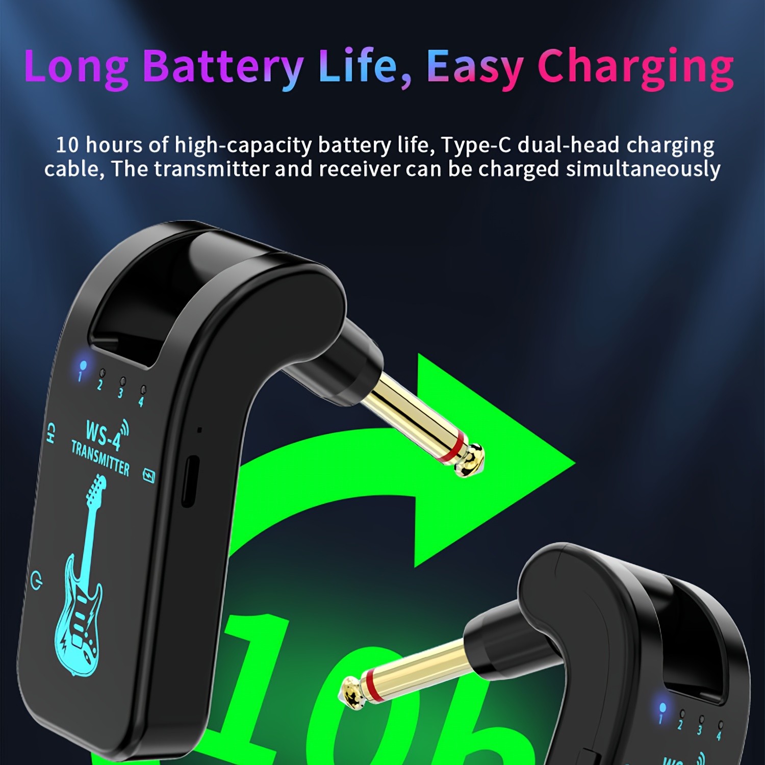 2.4G Wireless Guitar Transmitter and Receiver