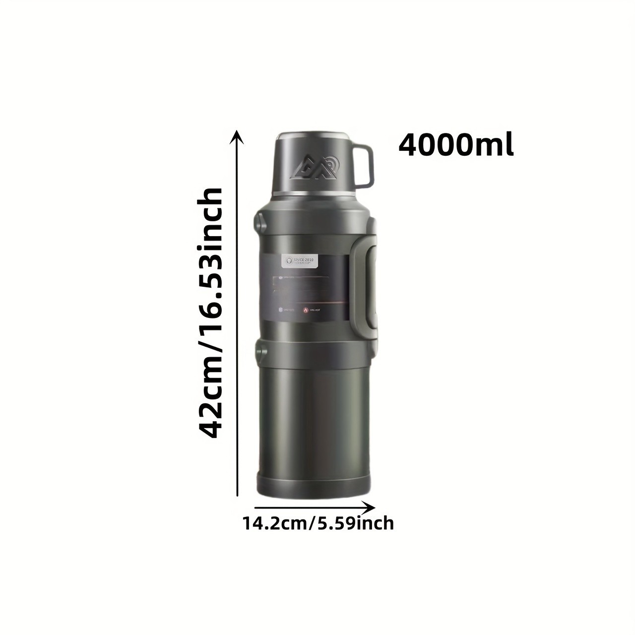 Large Capacity Insulated Water Bottles  3.2L, 4L & 5L for All-Day Outdoor Hydration