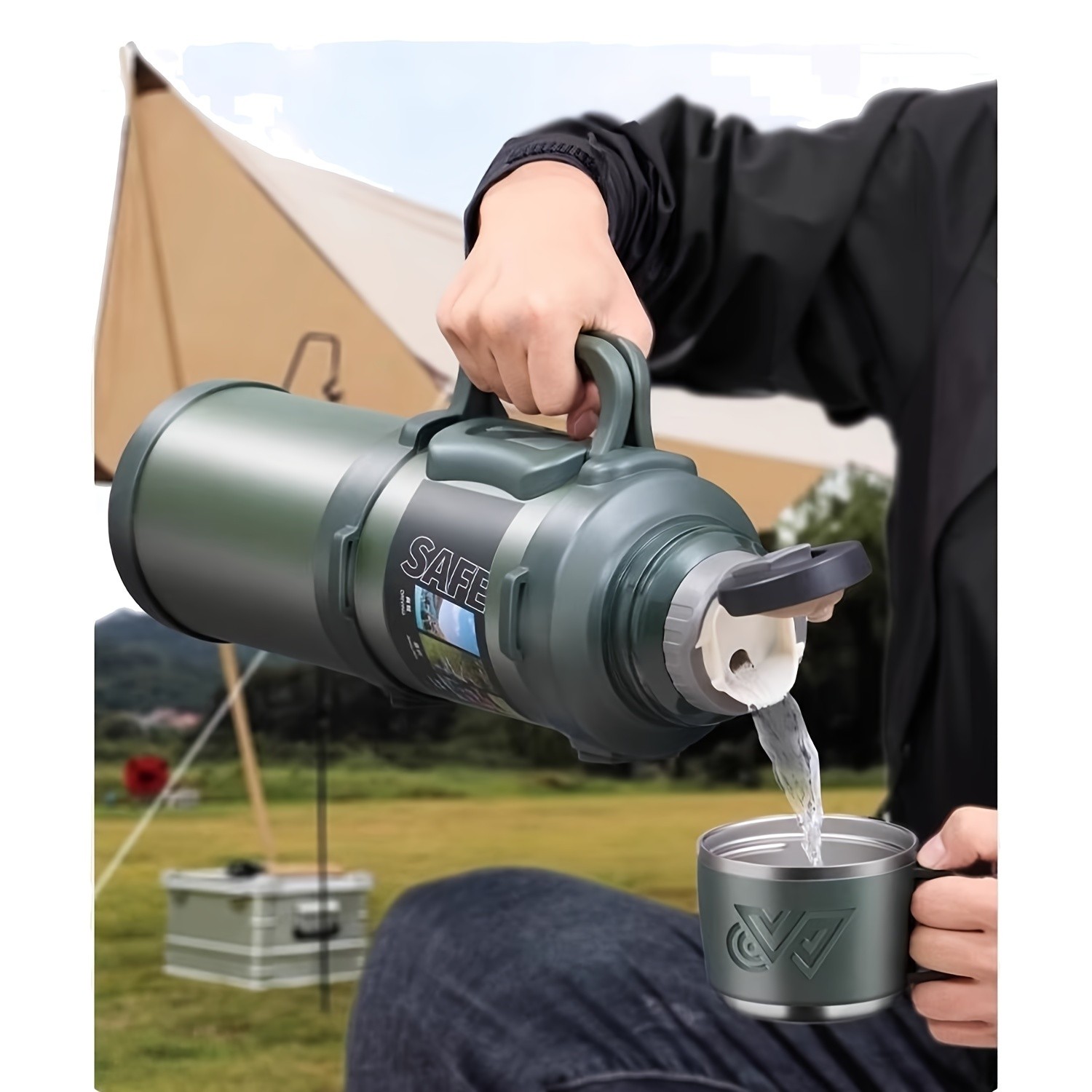 Large Capacity Insulated Water Bottles 3.2L, 4L & 5L for All-Day Outdoor Hydration