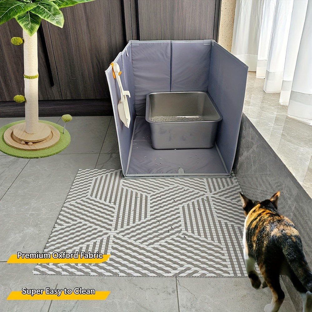 Cat Litter Box Fence Anti-Dirty Cover for a Cleaner Home