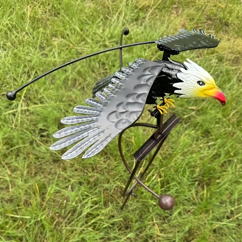 Flying Eagle Wind Spinners with Realistic Metal Wings