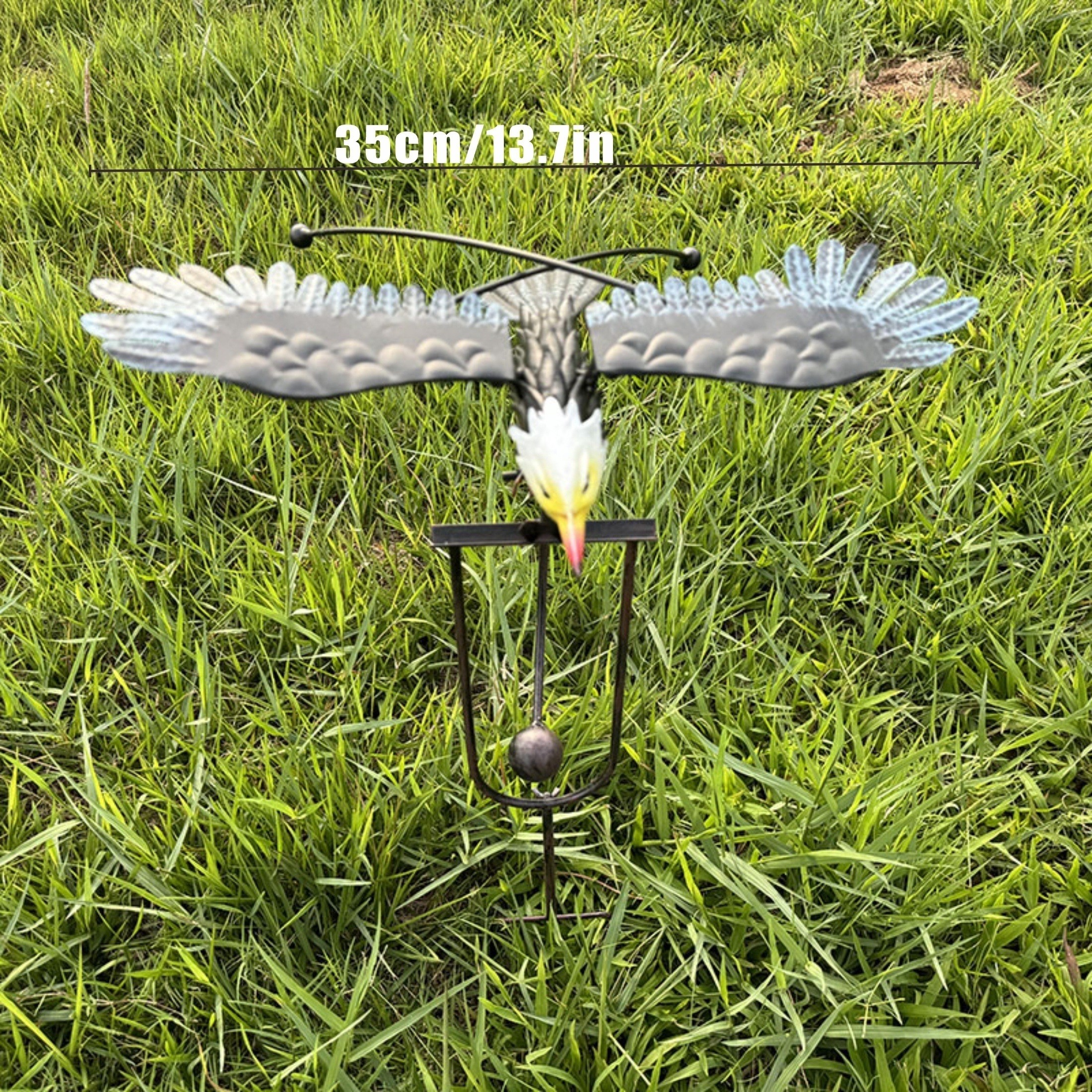 Flying Eagle Wind Spinners with Realistic Metal Wings