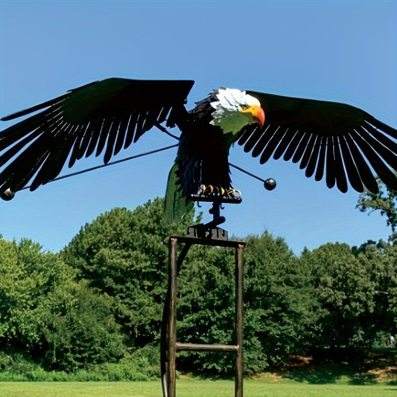 Flying Eagle Wind Spinners with Realistic Metal Wings