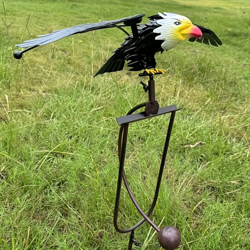 Flying Eagle Wind Spinners with Realistic Metal Wings