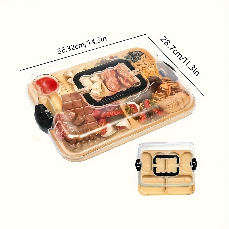 Cheese Tray with Transparent Acrylic Lid