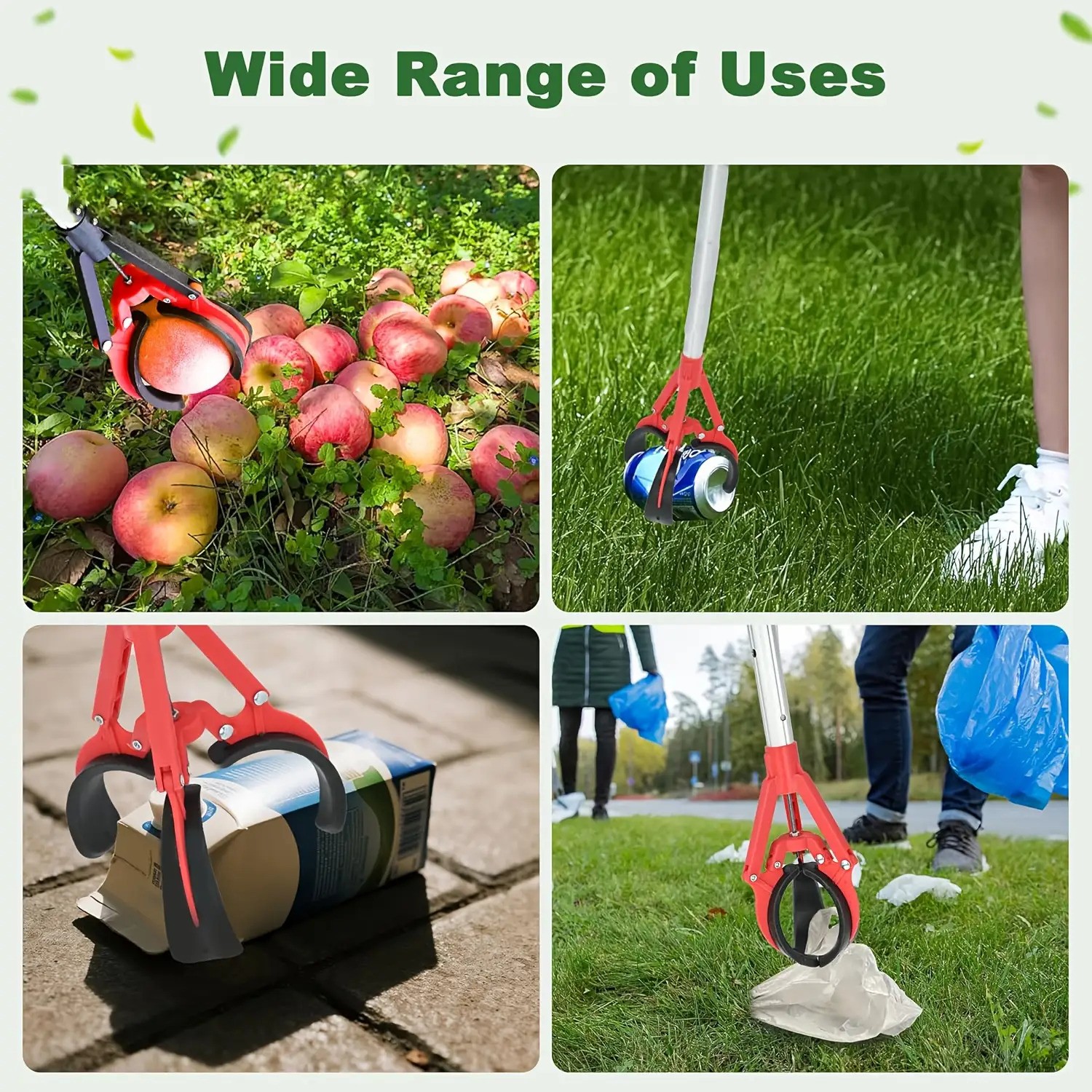 Tall Fruit Picker with Basket and Support Frame Universal Type