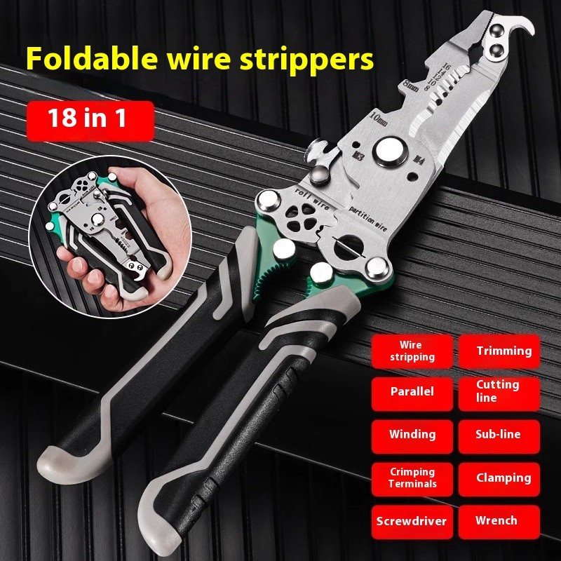 18-in-1 Multifunctional Folding Pliers