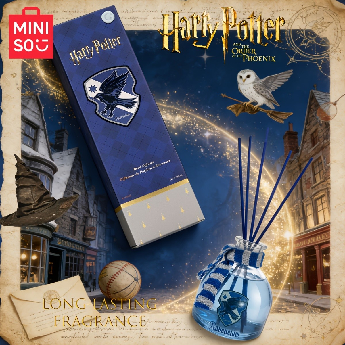 MINISO Harry Potter Ravenclaw College Reed Diffuser