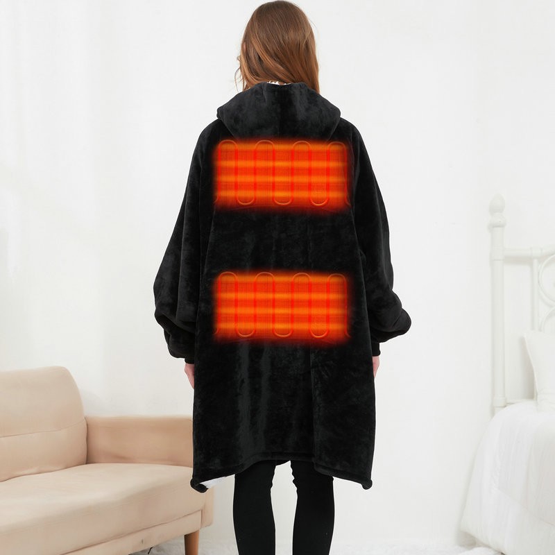 Heated Hoodie Blanket
