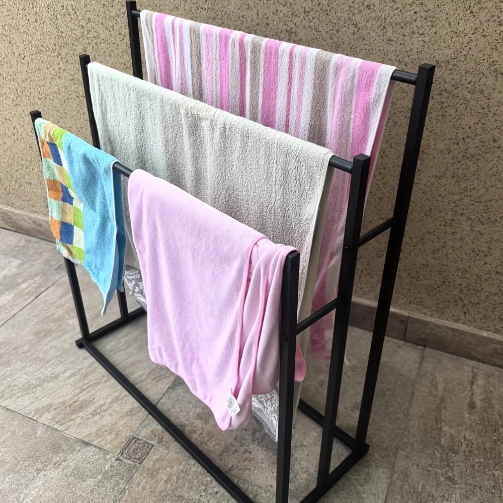 3-Tier Freestanding Towel Rack Stable, Stylish, Space-Saving Storage