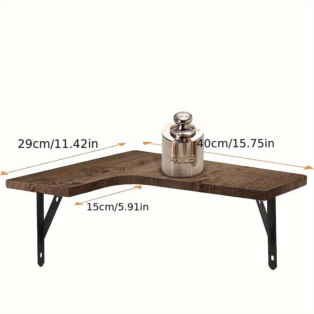 Set Of 3 Corner Floating Shelves