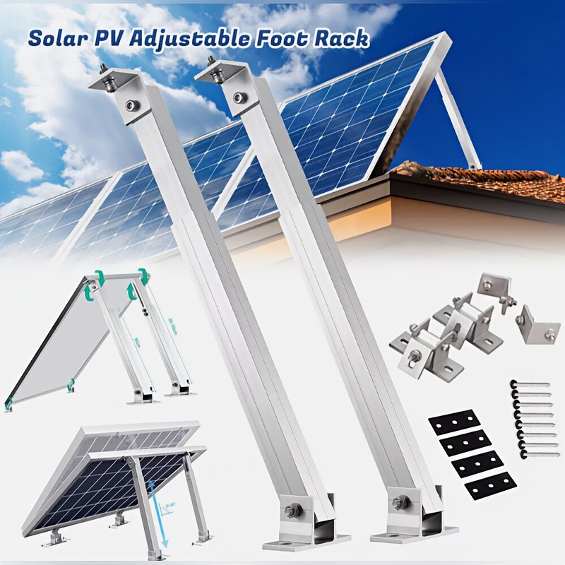 1 Set Adjustable Solar Panel Mounting Brackets