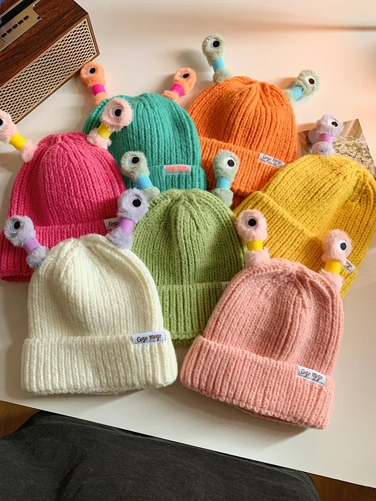 Glowing Little Monster Knit Hat