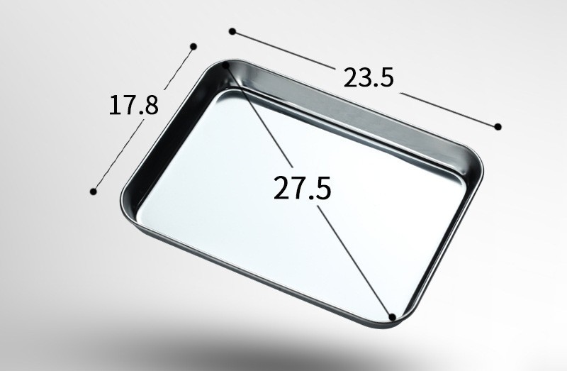 Stainless Steel Steamed Cake Baking Tray