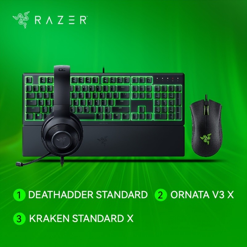 Razer Lucky Bag DEATHADDER STANDARD, ORNATA V3 X, KRAKEN STANDARD X